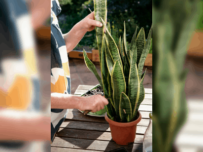 Grooming your snake plant