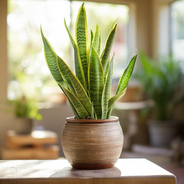 Coco coir for snake plants