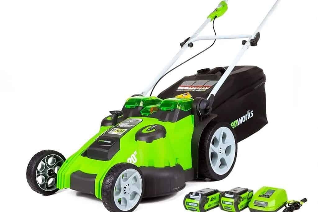 A cordless push mower