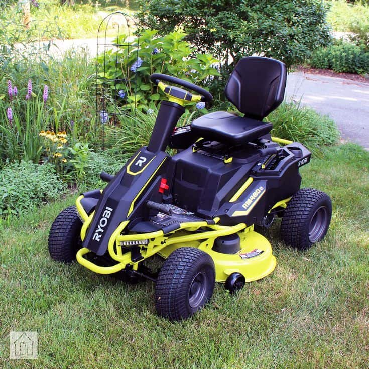 Riding lawn mower battery powered