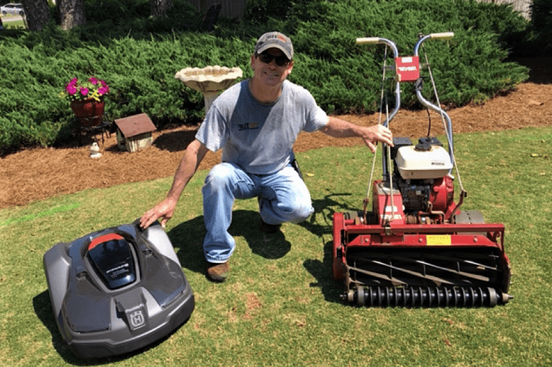 Use a robot mower 1