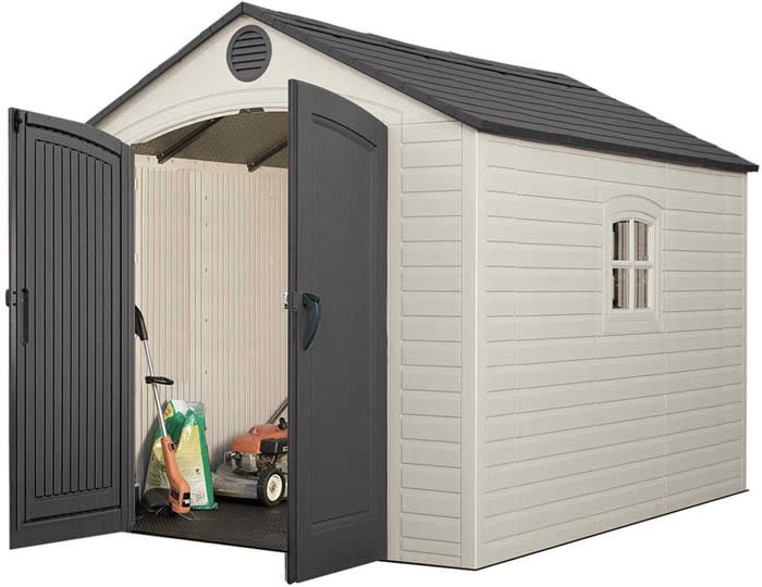 Poly resin storage sheds