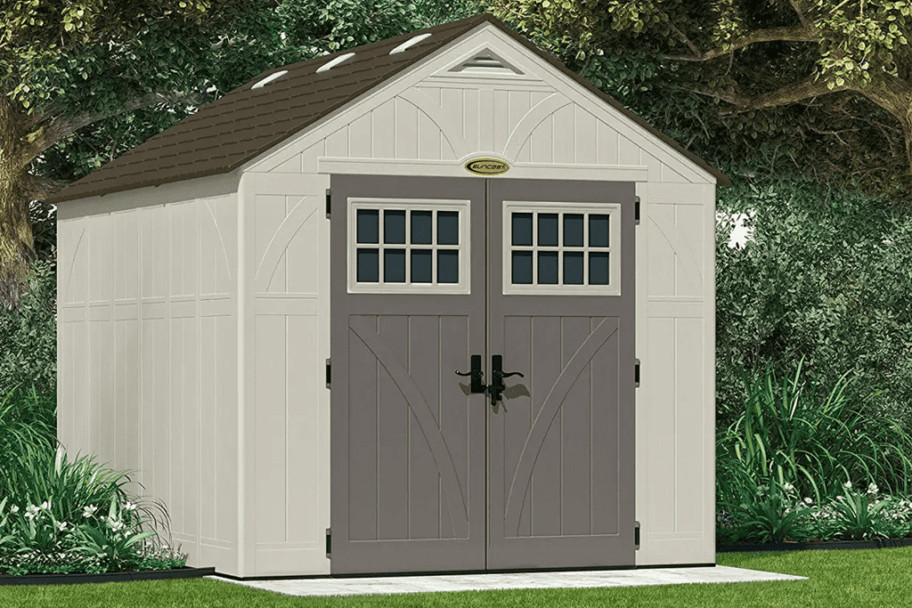 Plastic storage shed kits