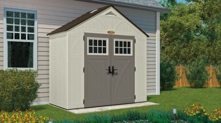 resin storage shed with floor