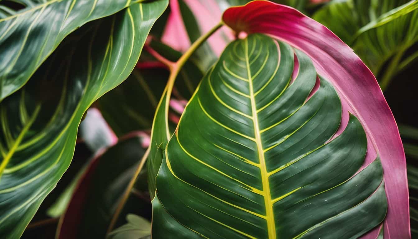 Variegation in philodendron birkin