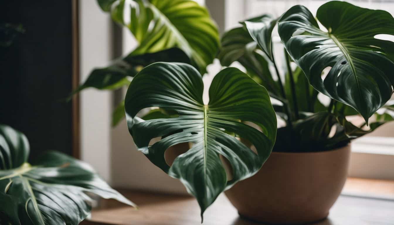 Variegated philodendron birkin