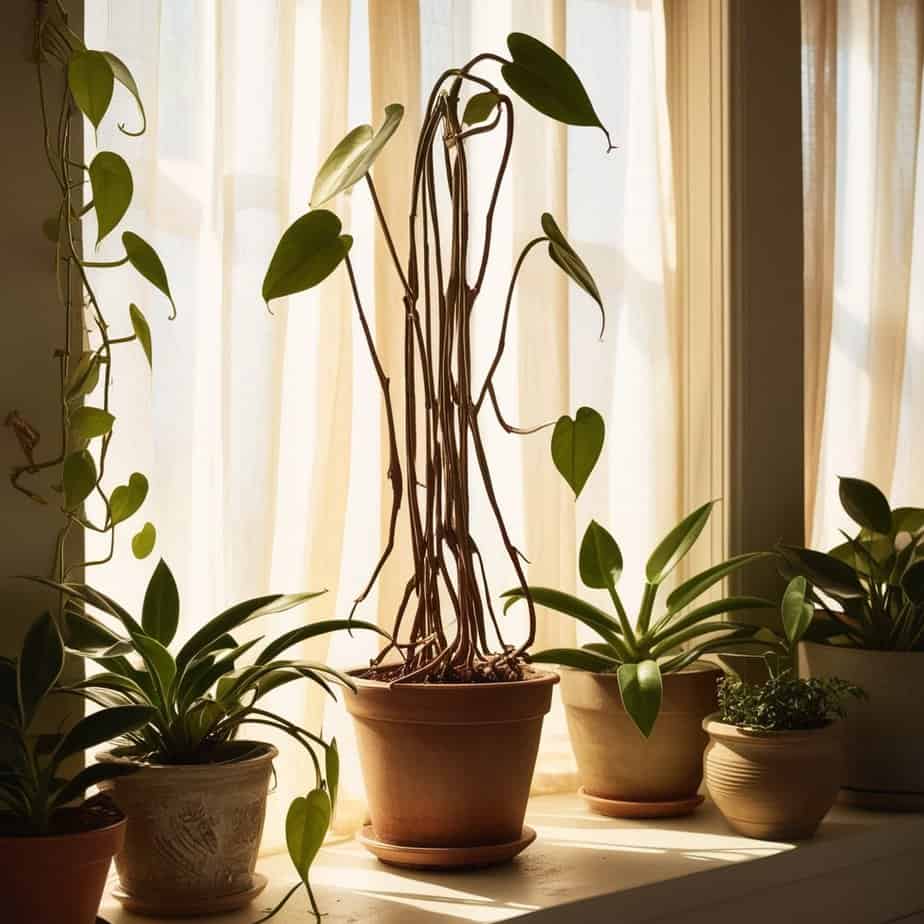 leggy philodendron