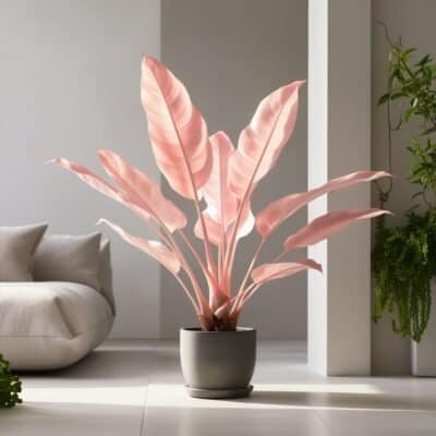 Pink congo philodendron