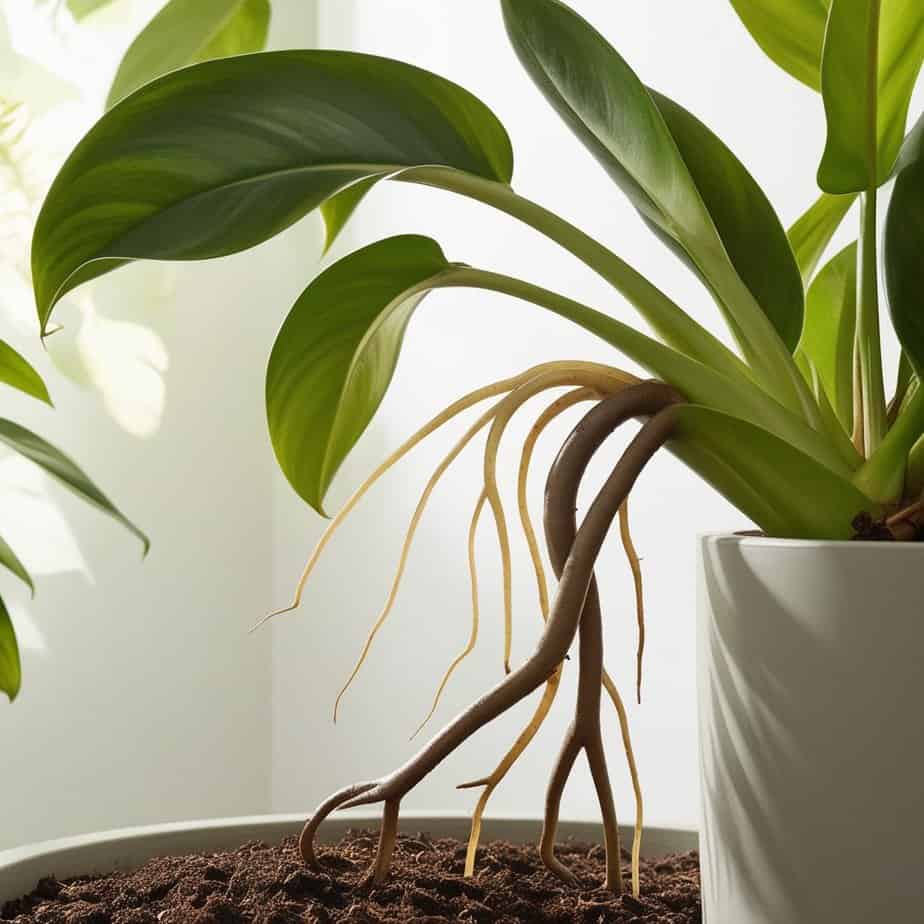 philodendron aerial roots
