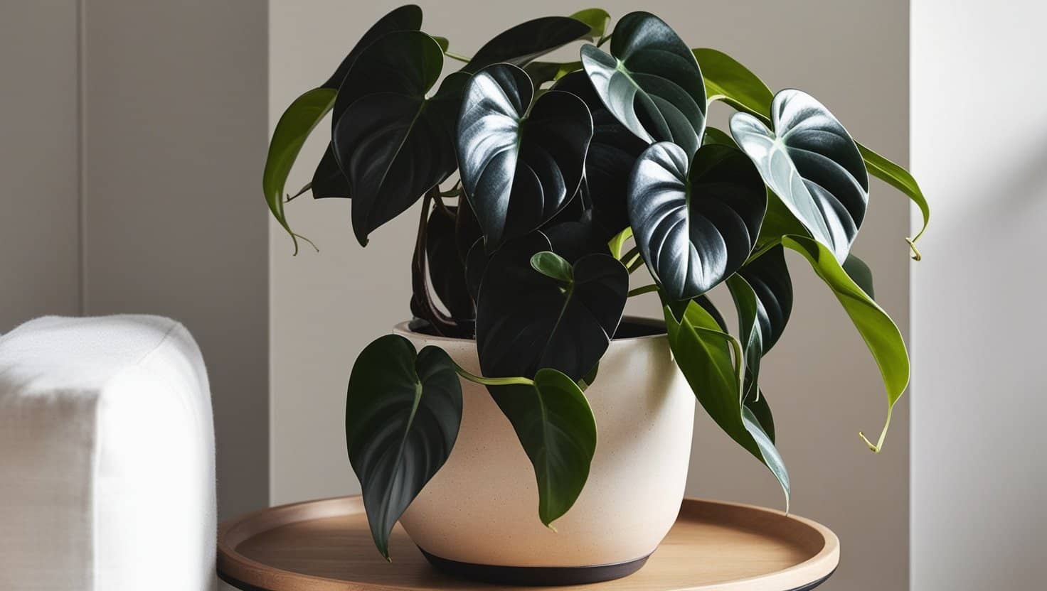 philodendron dark green leaves