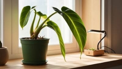 Philodendron droopy leaves