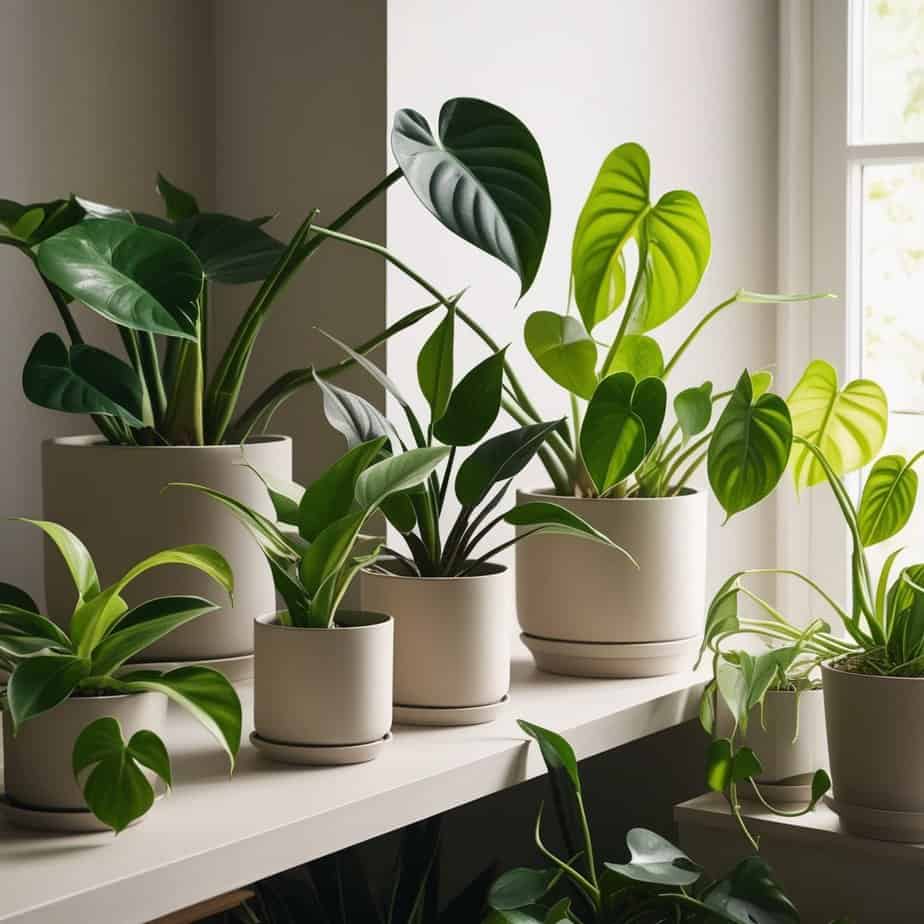 different philodendrons