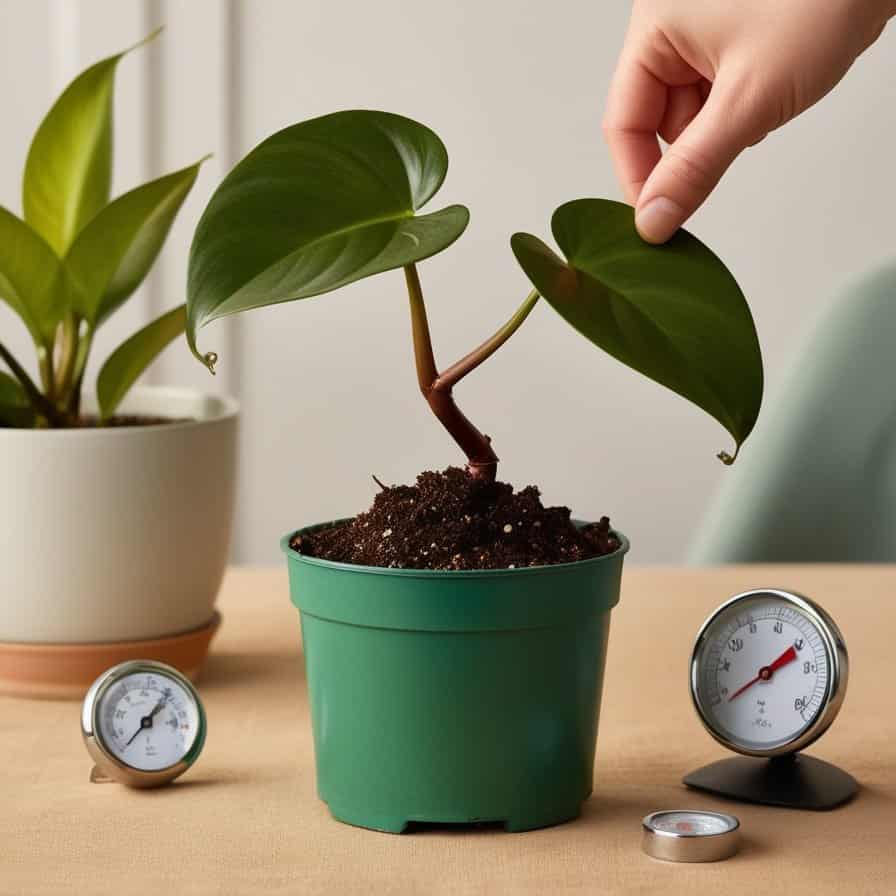 Philodendron Leaves Curling