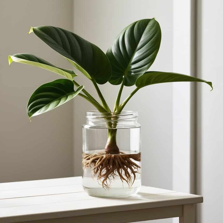 Can philodendron selloum grow in water