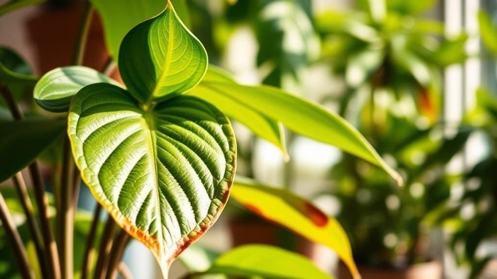 Philodendron brown leaves