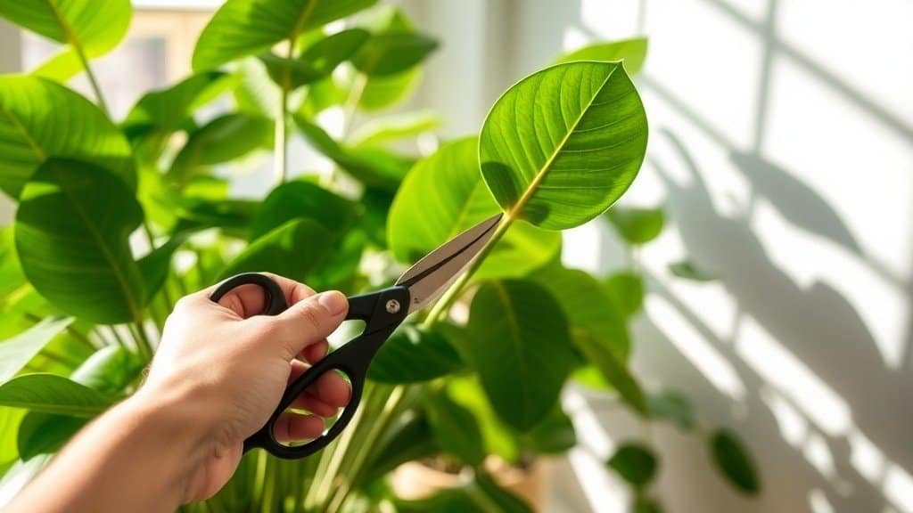 Pruning philodendron