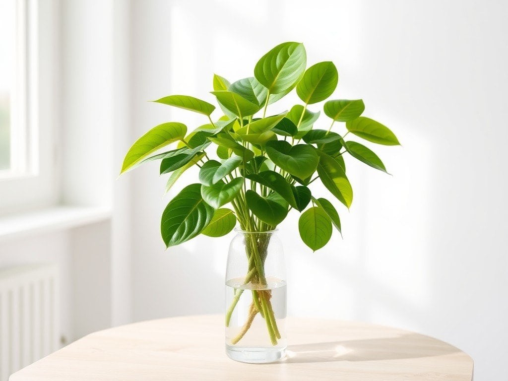 growing philodendron in water