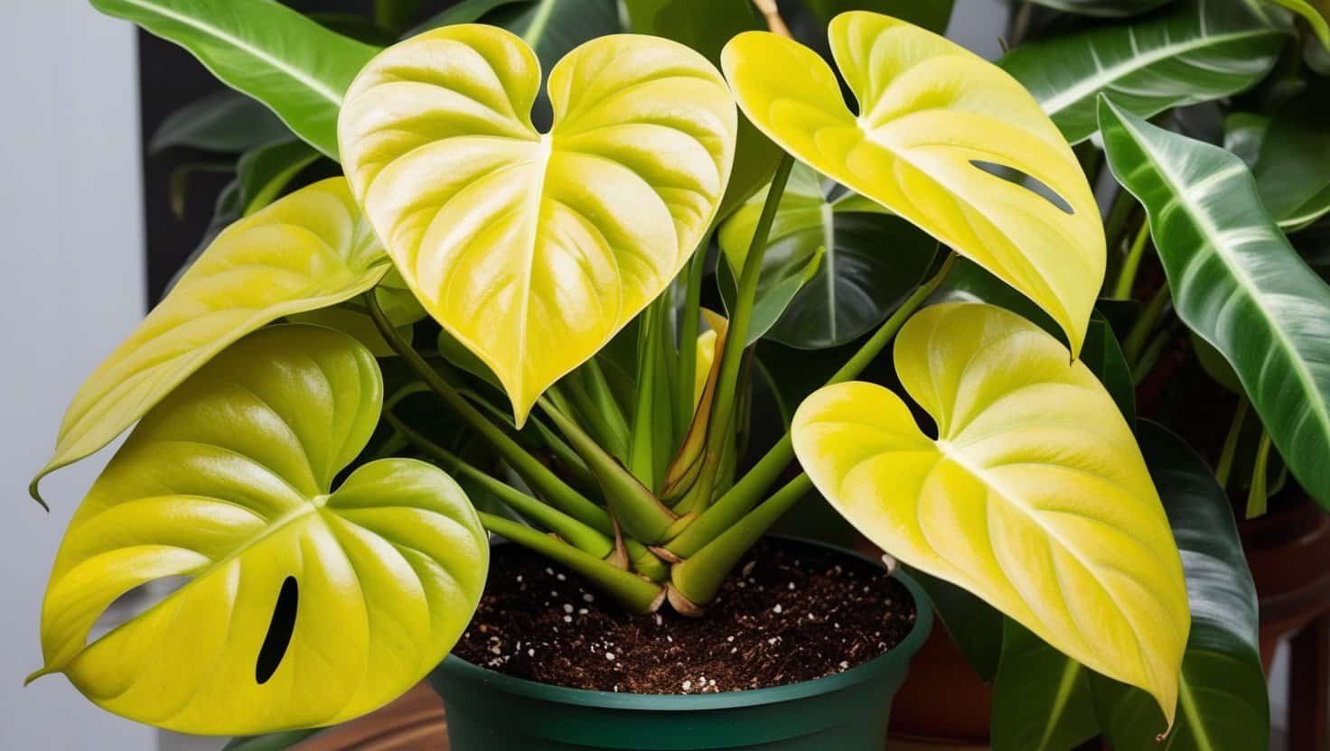 golden melinonii philodendron