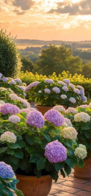 pink hydrangea